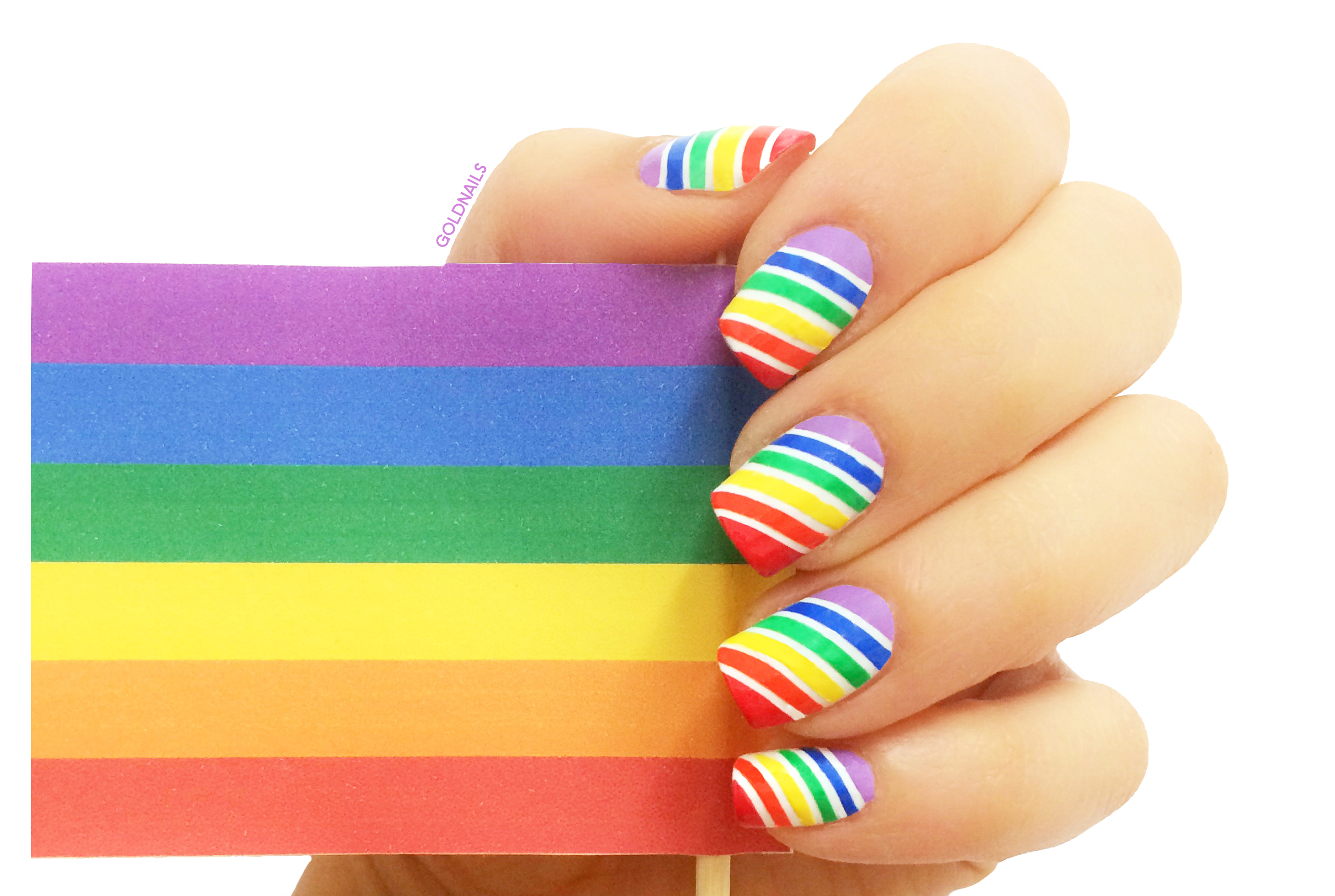 9. Asexual Flag Nail Art Designs for Pride Month - wide 8